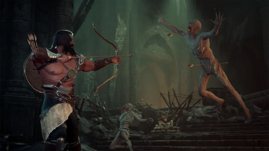 Archer duel in the ruins